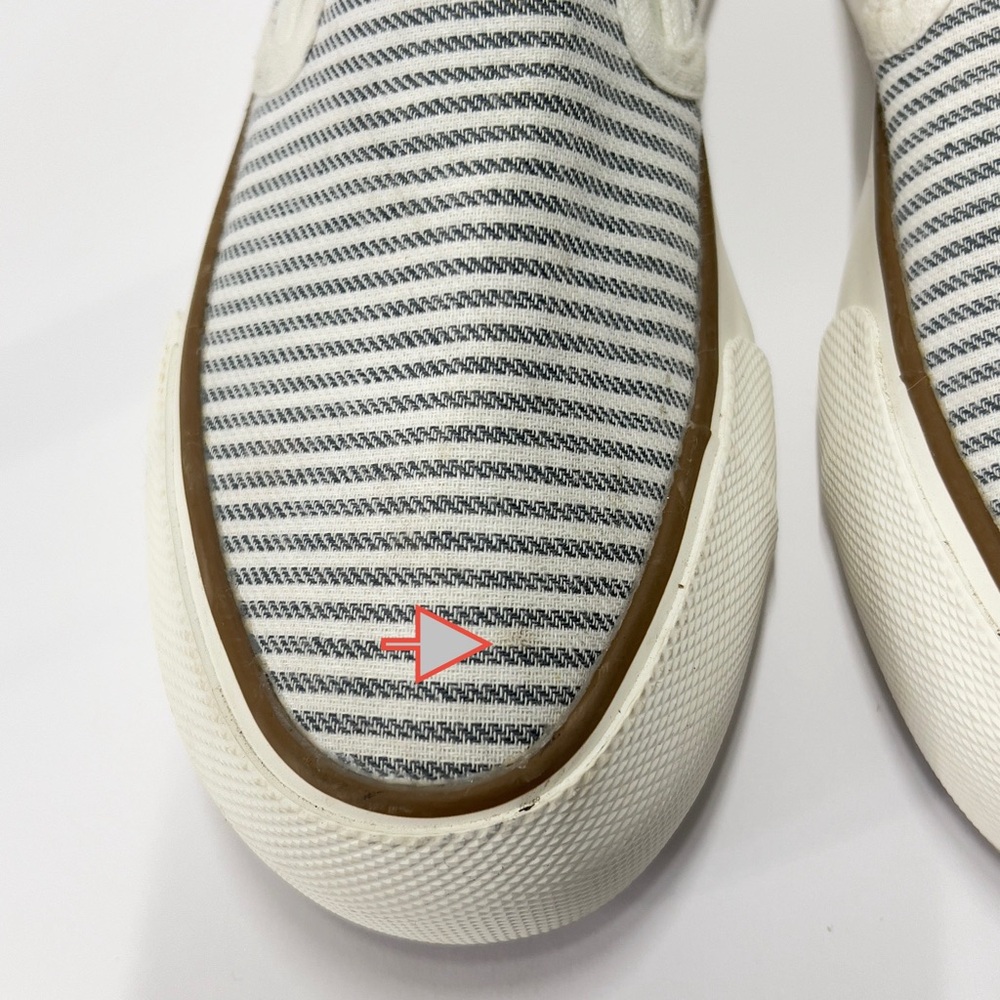 TOMMY BAHAMA Women’s Size 6 1/2 Canvas Striped Slip On Sneakers Shoes - Picture 10 of 10